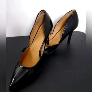 Black Patent Leather Women's  Heels Ladies Dress Shoes